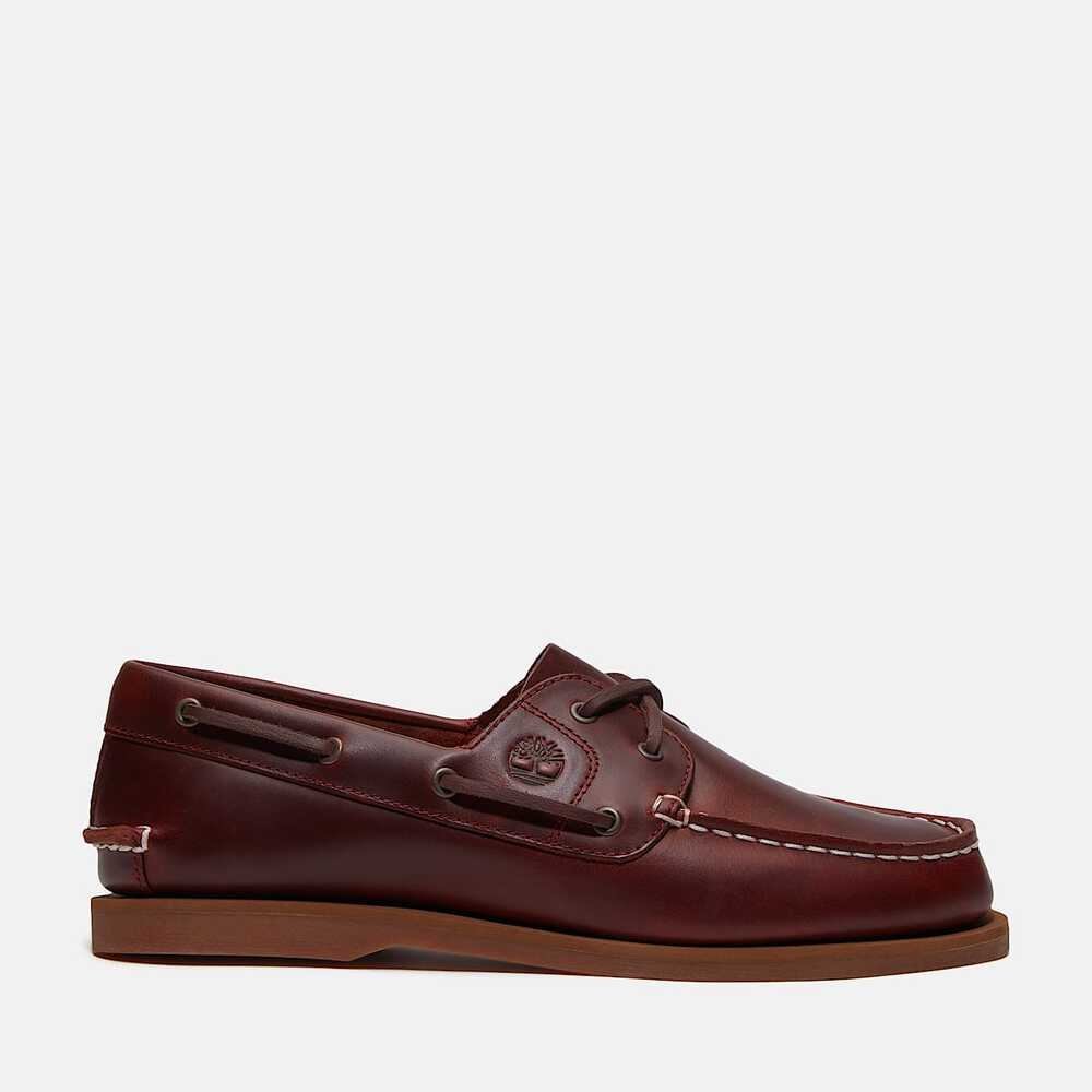 TIMBERLAND WOMEN'S 6.5 CLASSIC BOAT SHOE BURGUNDY FULL GRAIN TB0A2Q9XEIW NIB